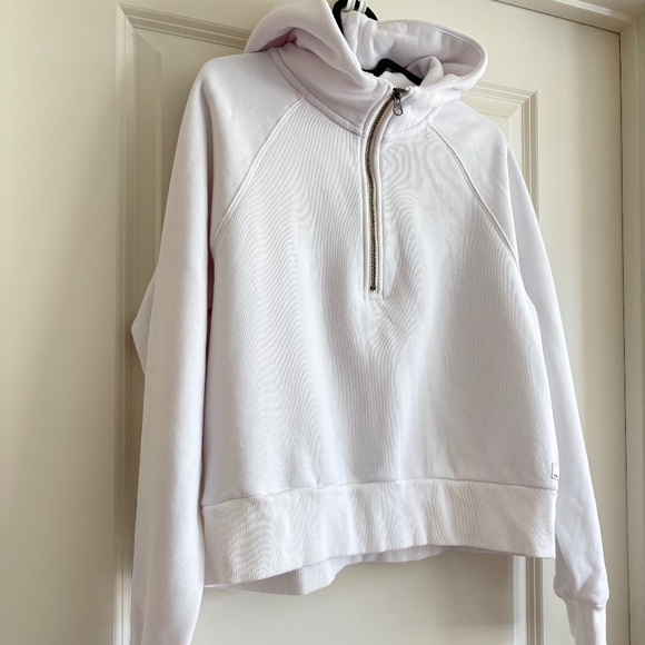 Vuori Restore Half Zip Hoodie White Size M - Picture 4 of 15